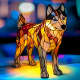 Husky - Üveglámpa