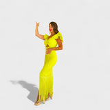 Teréz - Neon flamenco ruha
