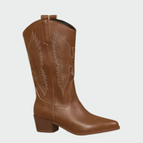 Bőr nyugati cowboy cipők
