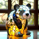 Panda - Ólomüveg Lámpa