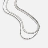 Csilla - Ezüst nyakörv choker