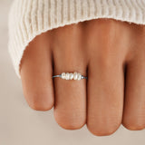 Yvette - Ezüst gyöngyös gyűrű édesvízi gyöngyökkel
